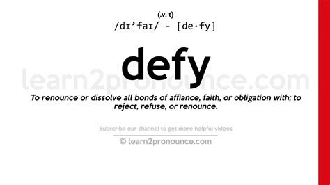 DEFIED Definition & Meaning .